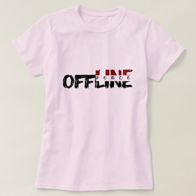 Offline-Frieden - T - Shirt für Frauen (Design vorne)