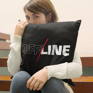 Offline Geek Humor Spielzimmer-Dekoration Kissen
