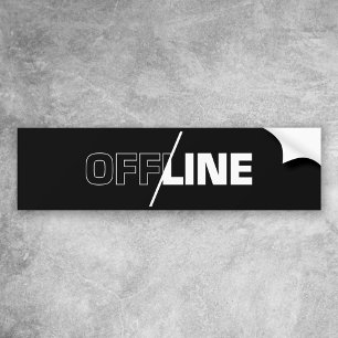 Offline Geek Spaß Autoaufkleber