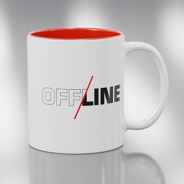Offline | Geek Spaß Kaffeemaschine Tasse (Von Creator hochgeladen)