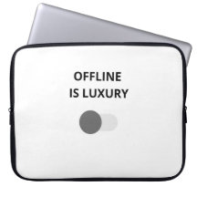 Offline Is Luxury Minimalistische Laptop-Hülle – M