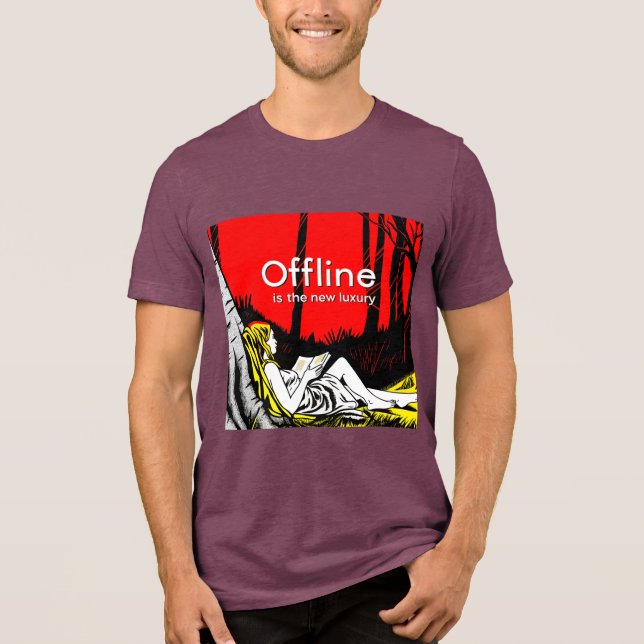 Offline Is The New Luxury Tri-Blend Shirt (Vorderseite)