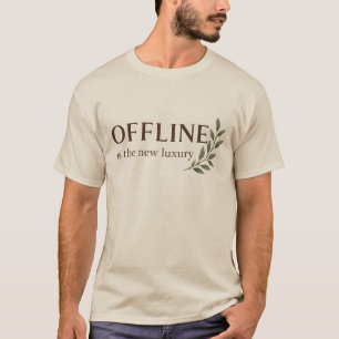 Offline ist das neue Luxus-Minimal-Aesthetic-Desig T-Shirt