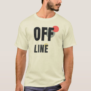 OFFLINE Moderne Minimalistische Grafikdesign T-Shirt