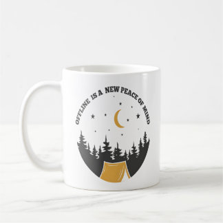 Offline-Ruhe-Mond-Camp Kaffeetasse