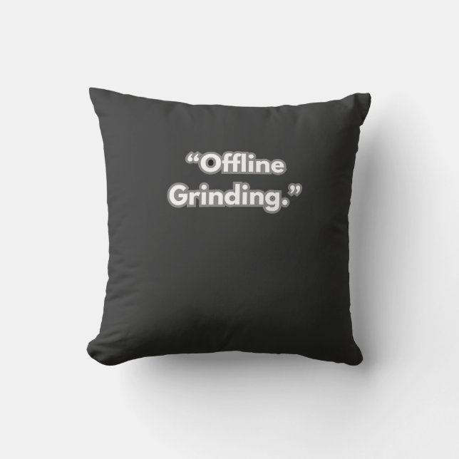 Offline SchleifarbeitT-Shirt Kissen (Vorderseite)