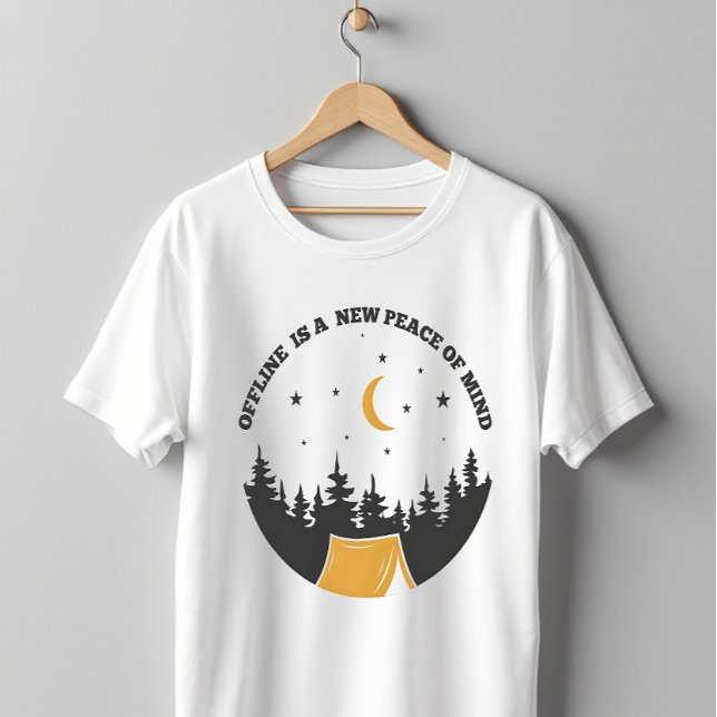 Offline Seelenfrieden Camping T-Shirt (Von Creator hochgeladen)