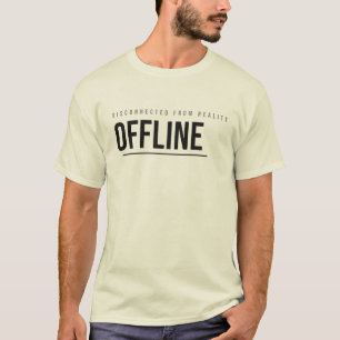 Offline-Tech-Typografie-Design T-Shirt