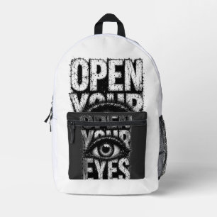 Öffne deine Augen Grunge Gothic Eye Streetwear Art Bedruckter Rucksack