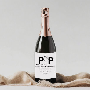 Öffne den Champagner, sie hat den Ring Verlobung T