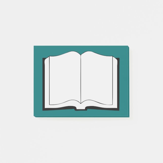 Öffnen Sie Buch Post-it Klebezettel (Vorderseite)