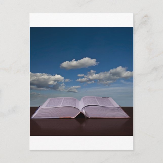 öffnen Sie Buch Postkarte (Vorderseite)