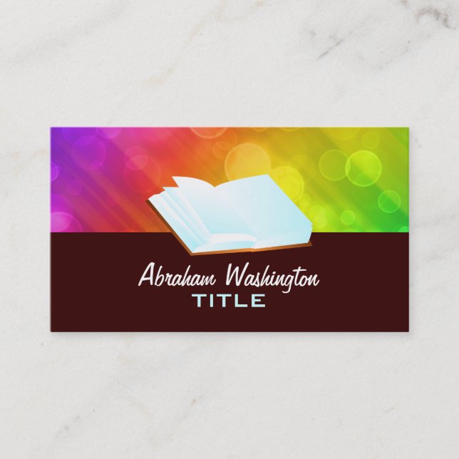 öffnen Sie Buch Visitenkarten Visitenkarte (Vorderseite)