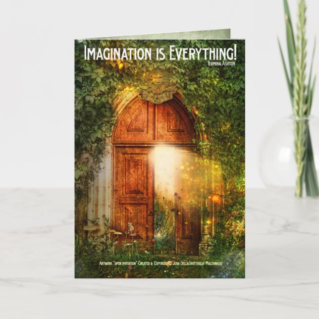 Öffnen Sie Einladungs-großen Gruß Einladung (Vorderseite)