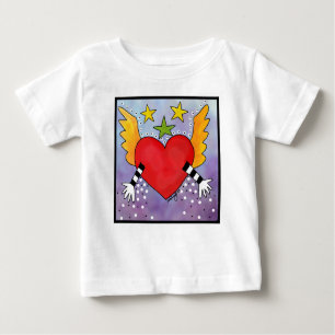 Öffnen Sie Herz Baby T-shirt