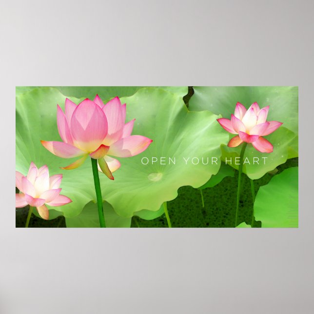 "Öffnen Sie Ihr Herz" Poster (Vorne)