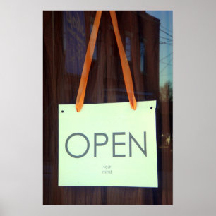 ÖFFNEN Sie Ihre Verstandphotographie Poster