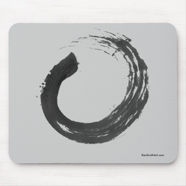 Öffnen Sie Kreis Enso Zen Mousepad (Vorne)