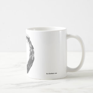 Öffnen Sie Kreis Enso Zen-Tasse Tasse