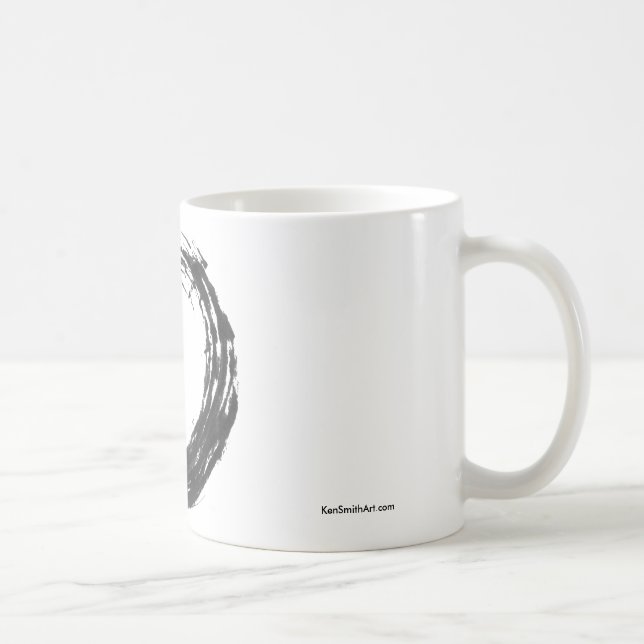 Öffnen Sie Kreis Enso Zen-Tasse Tasse (Rechts)