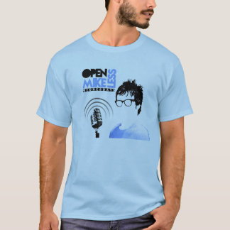 Öffnen Sie Mikeless T-Shirt Blau mit Ausflug-Daten