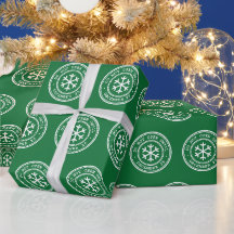 Öffnen Sie nicht bis zum grünen Weihnachtswrapping