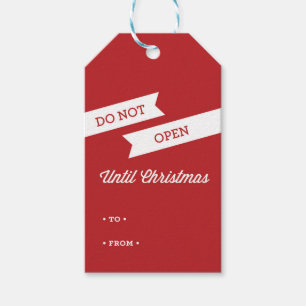 ÖFFNEN Sie sich NICHT, BIS WEIHNACHTENgeschenk Geschenkanhänger