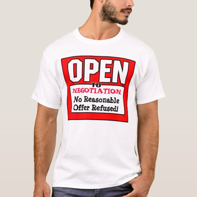 ÖFFNEN Sie sich zur Verhandlung T-Shirt (Vorderseite)