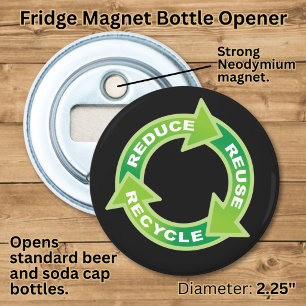 Öffner für Reduzieren Wiederverwenden Recyceln Fla