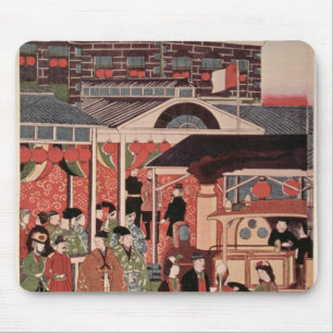 Öffnung der ersten Eisenbahn in Japan Mousepad