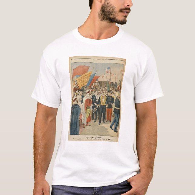 Öffnung der Saida Eisenbahn in Algerien T-Shirt (Vorderseite)