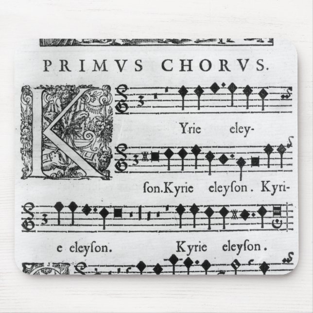 Öffnungsseite der Masse für doppelten Chor Mousepad (Vorne)