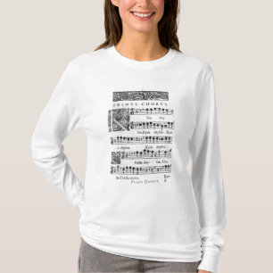 Öffnungsseite der Masse für doppelten Chor T-Shirt