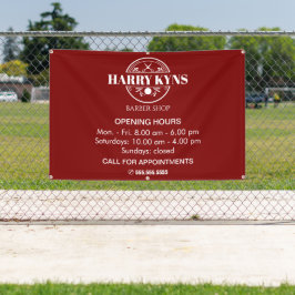 Öffnungszeiten des Friseursalons Banner