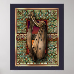 O'ffogerty Harp Poster (16x20")
