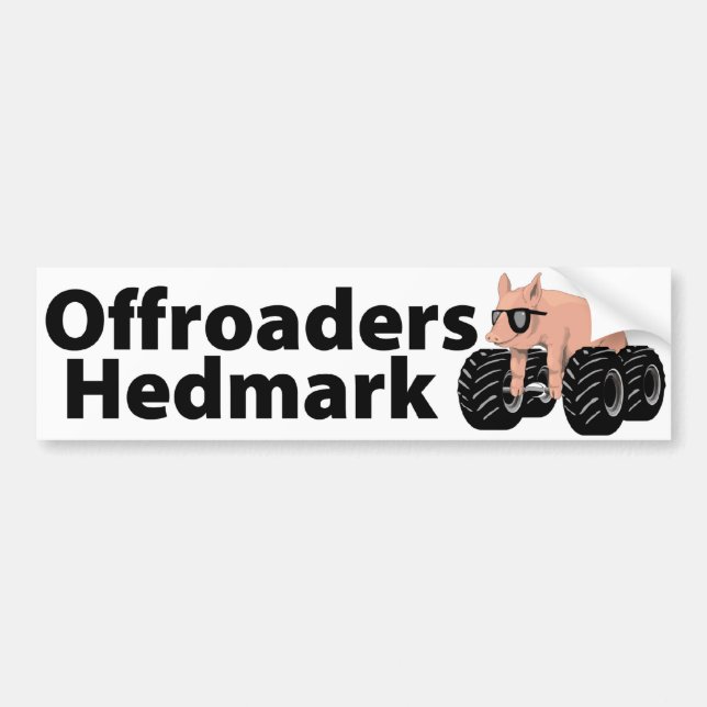 Offroaders Hedmark - Autoaufkleberweiß Autoaufkleber (Vorne)