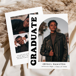 Offset Arch Black and White 4 Foto Abschluss Ankündigung