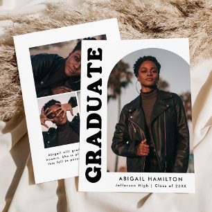 Offset Arch Black and White 4 Foto Abschluss Ankündigung