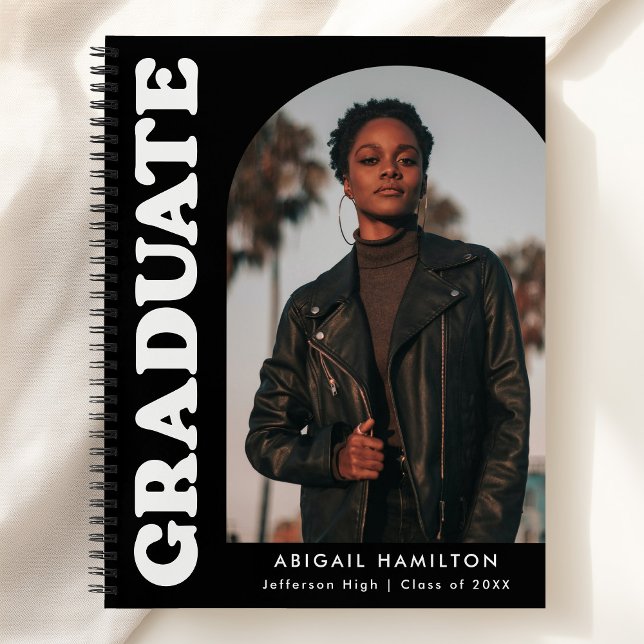 Offset Arch Black Foto Abschluss Gästebuch Notizbuch (Von Creator hochgeladen)