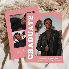 Offset Arch Pink 4 Foto Abschluss Ankündigung