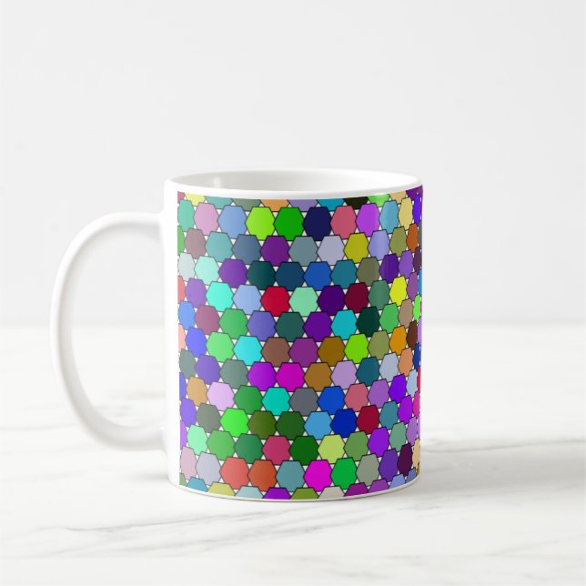 Offset Hexagons 11oz Tasse (Links)
