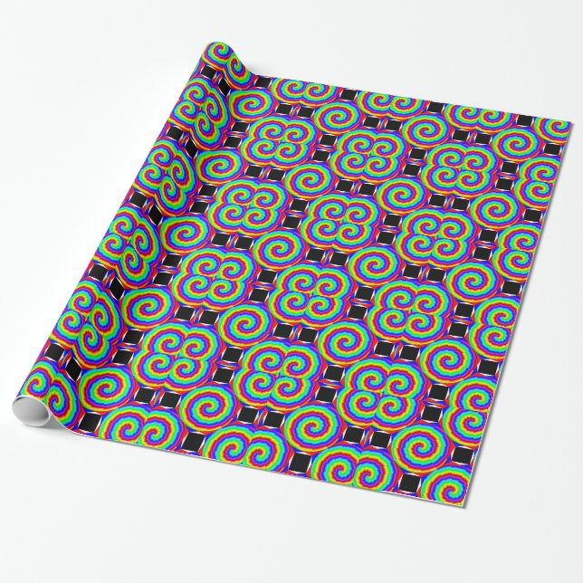 Offset Rainbow Spiral von Kenneth Yoncich Geschenkpapier (Ungerollt)