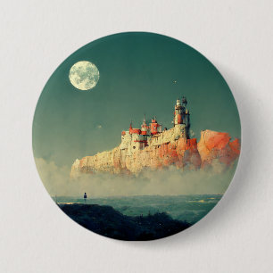 Offshore Citadel Fantasy Sci-Fi Button