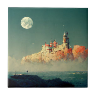 Offshore Citadel Fantasy Sci-Fi Fliese