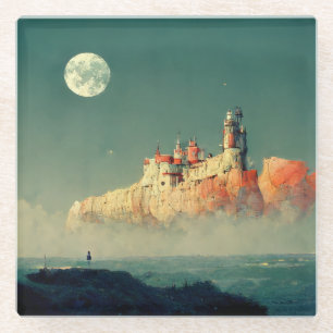 Offshore Citadel Fantasy Sci-Fi Glasuntersetzer