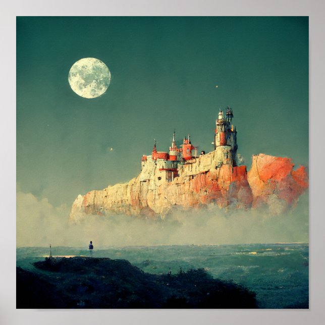 Offshore Citadel Fantasy Sci-Fi Poster (Vorne)