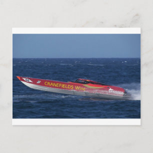 Offshore-Motorbootrennen Postkarte