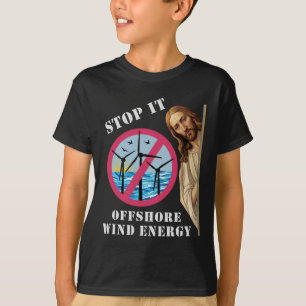 Offshore-Windenergie stoppen sie Jesus T-Shirt