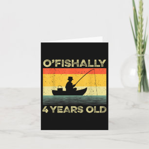 Ofishalhalle 4 Jahre Shirt 4. Geburtstag Vintager Karte