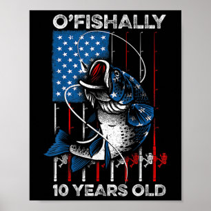 Ofishally 10 Jahre altes Shirt 10. Geburtstag Ange Poster